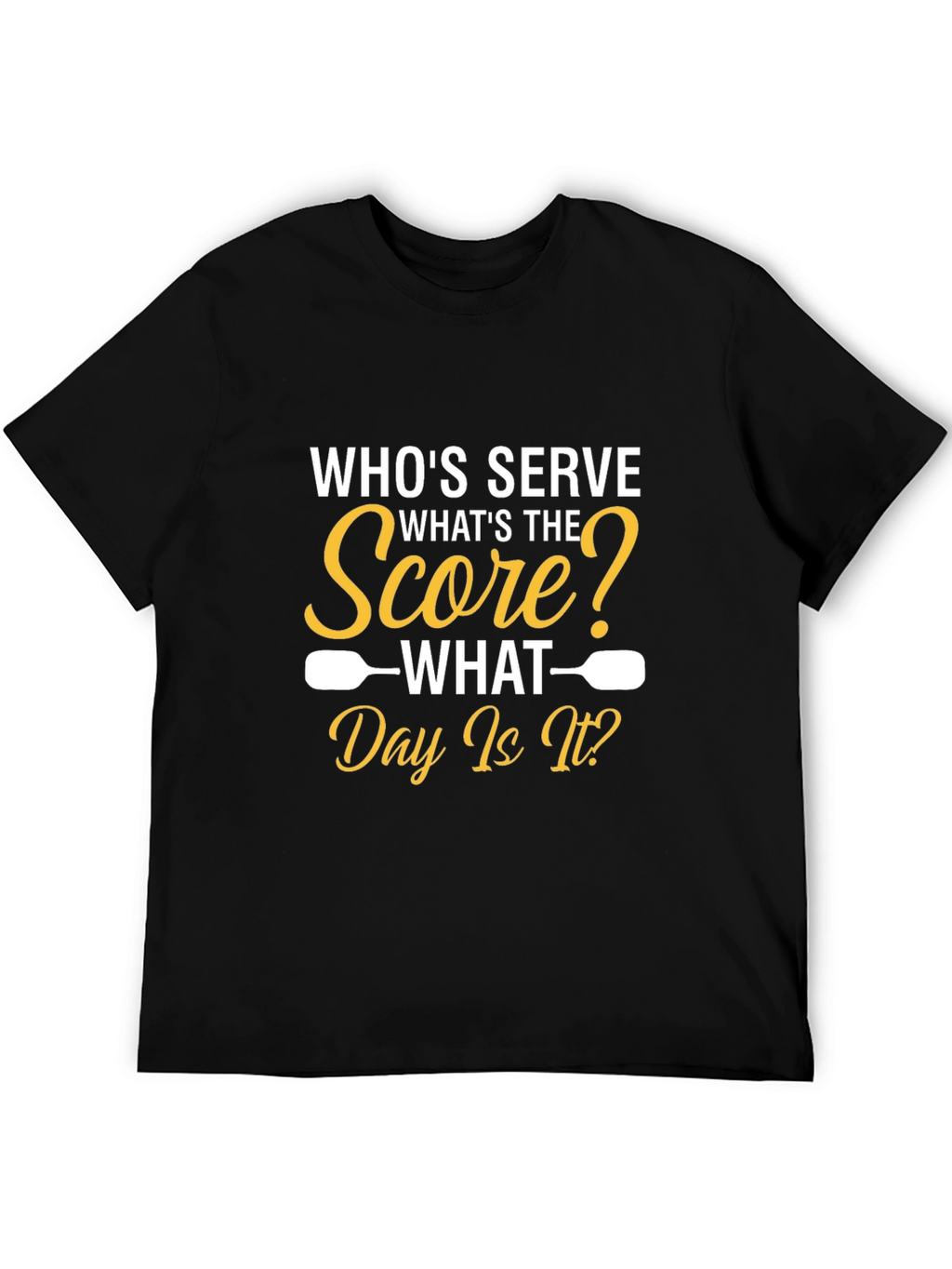 Pickleball T-Shirt: Whos Serve? Funny Sports Tee