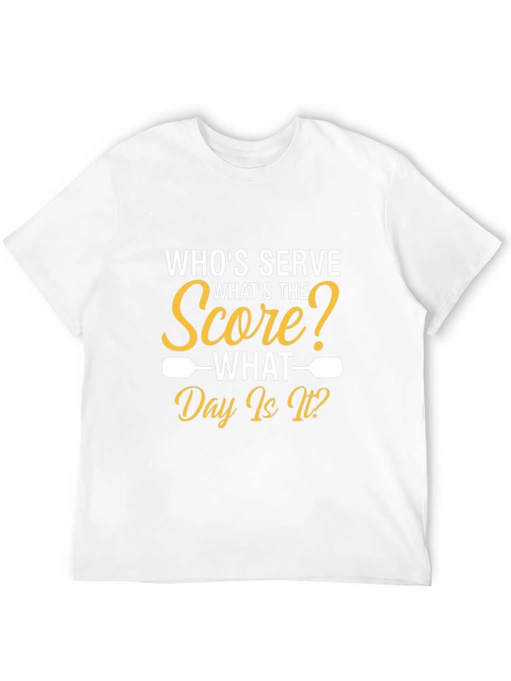 Pickleball T-Shirt: Whos Serve? Funny Sports Tee