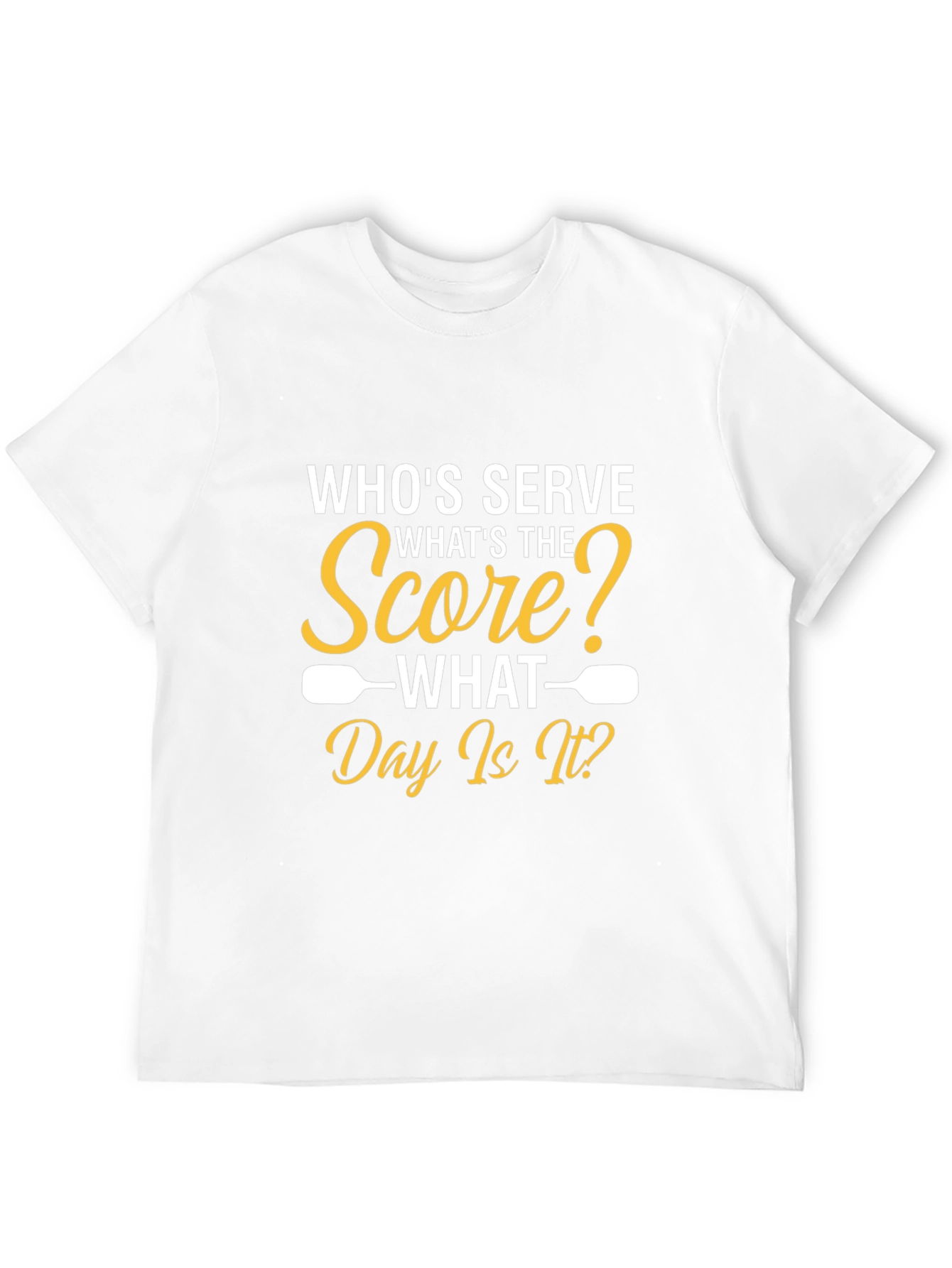 Pickleball T-Shirt: Whos Serve? Funny Sports Tee