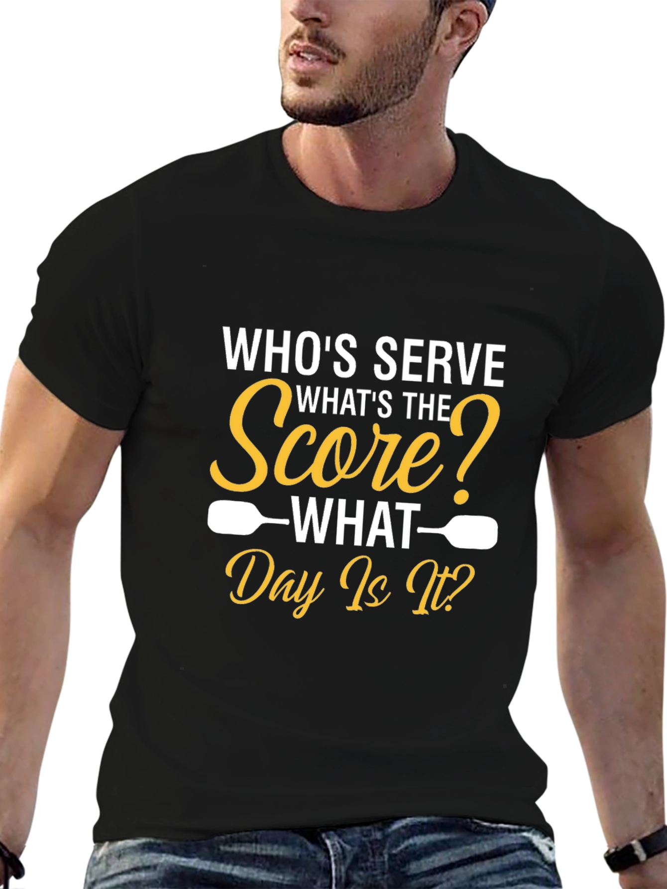 Pickleball T-Shirt: Whos Serve? Funny Sports Tee