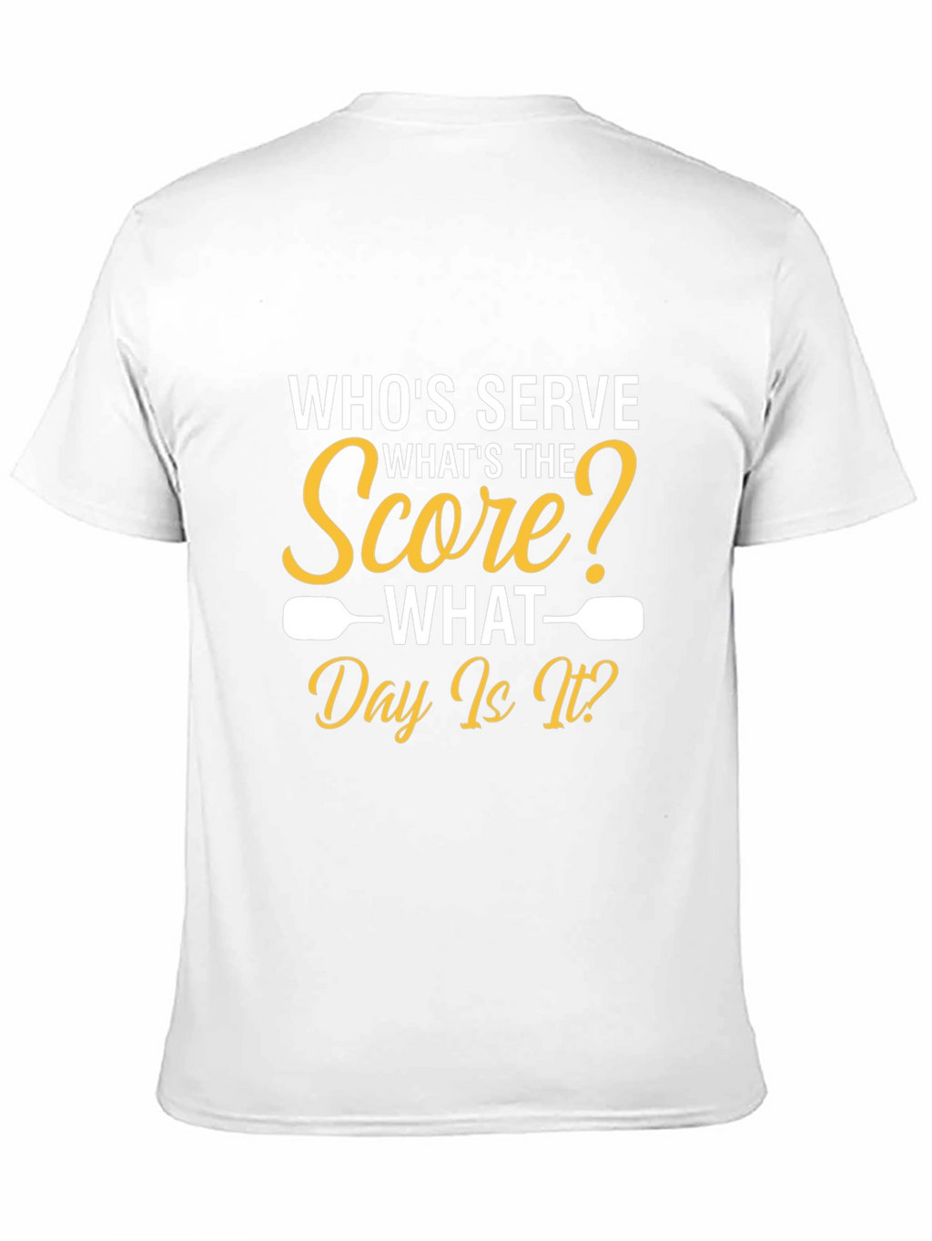 Pickleball T-Shirt: Whos Serve? Funny Sports Tee