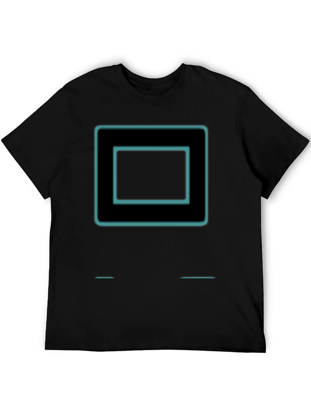 Retro Tech Square Graphic Tee - Black