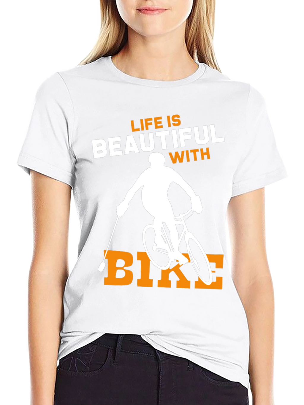 Life is Beautiful with Bike T-Shirt