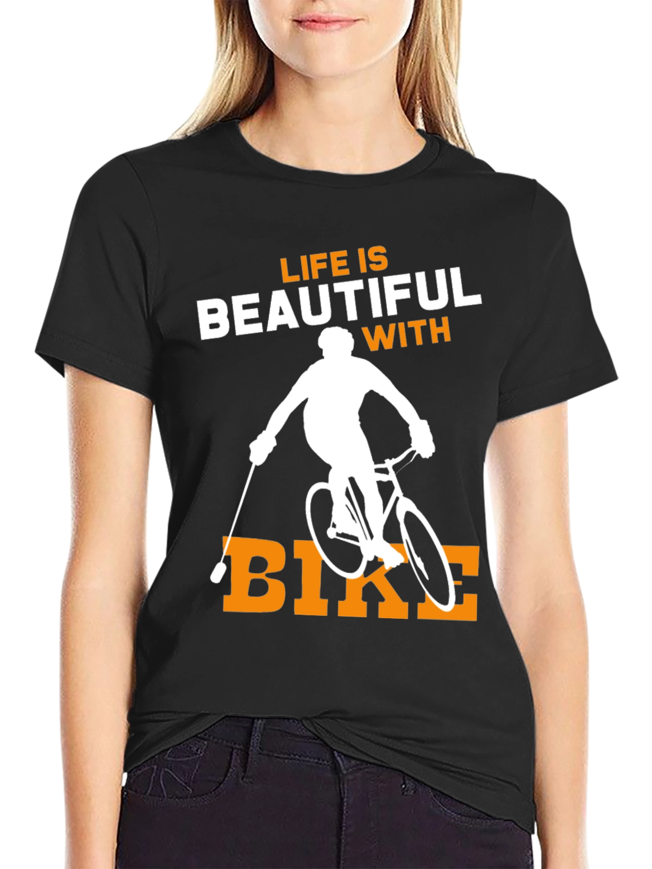 Life is Beautiful with Bike T-Shirt