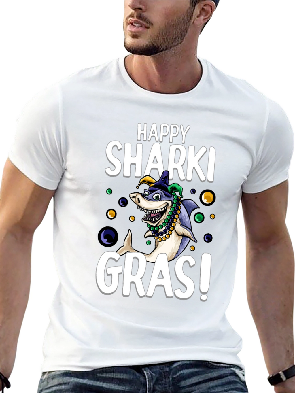 Happy Sharki Gras T-Shirt