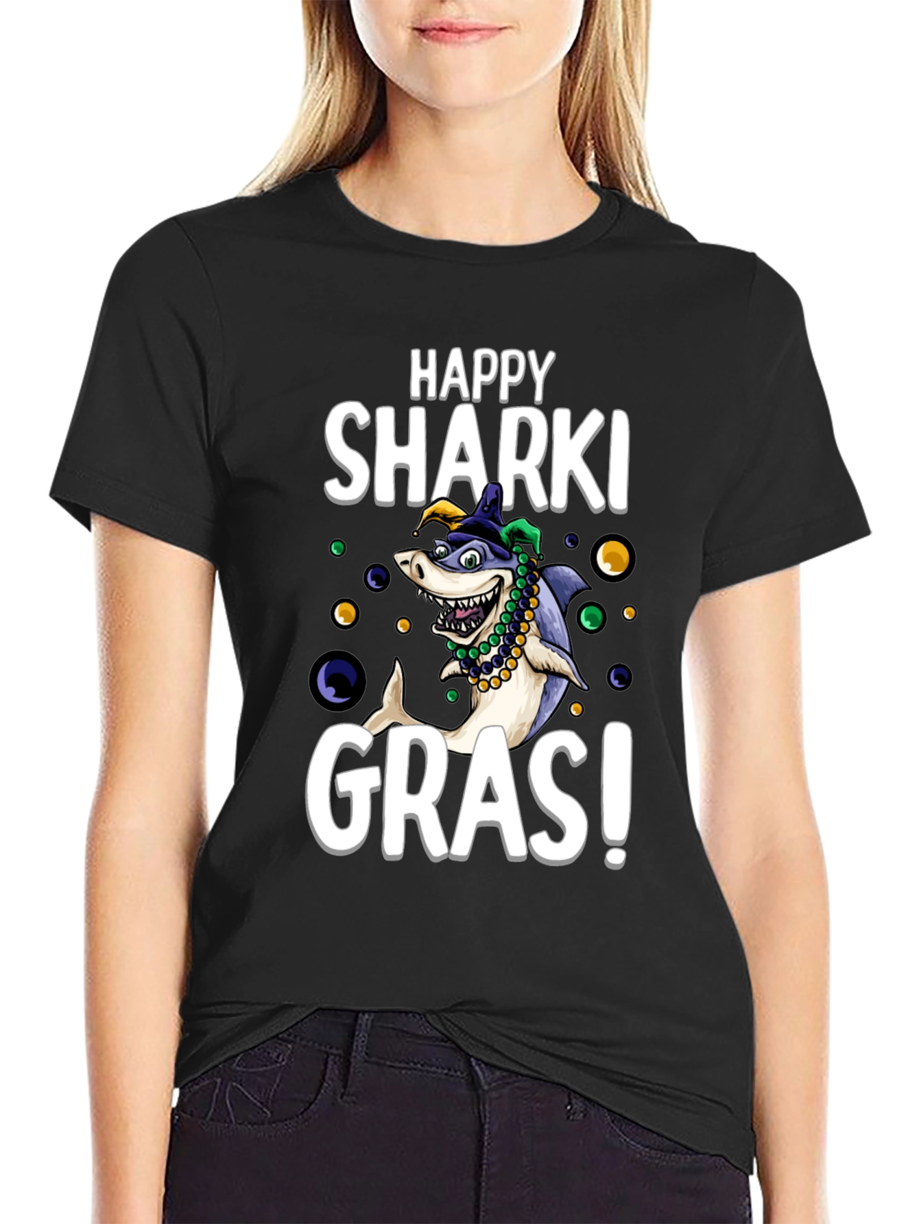 Happy Sharki Gras T-Shirt