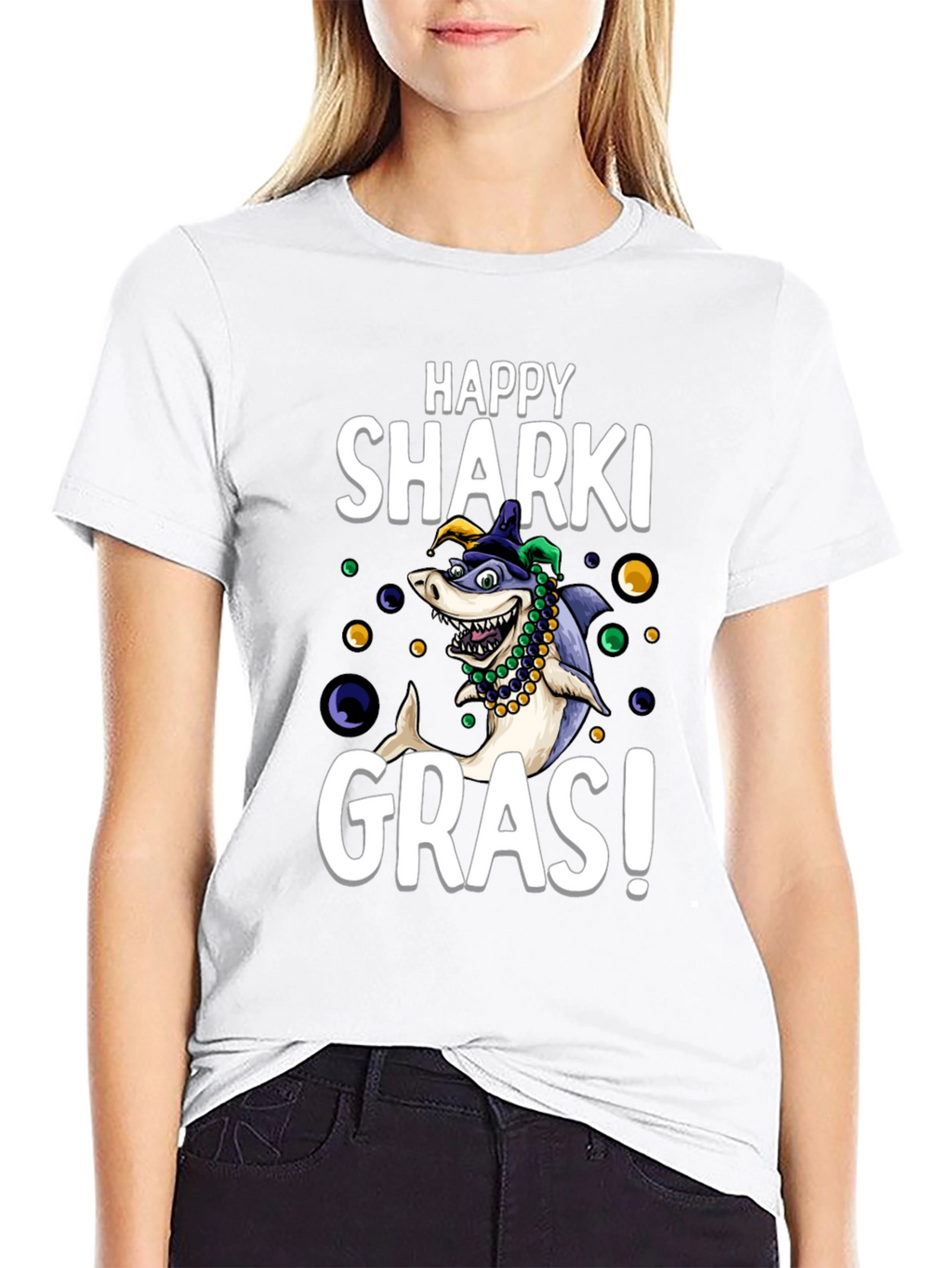 Happy Sharki Gras T-Shirt