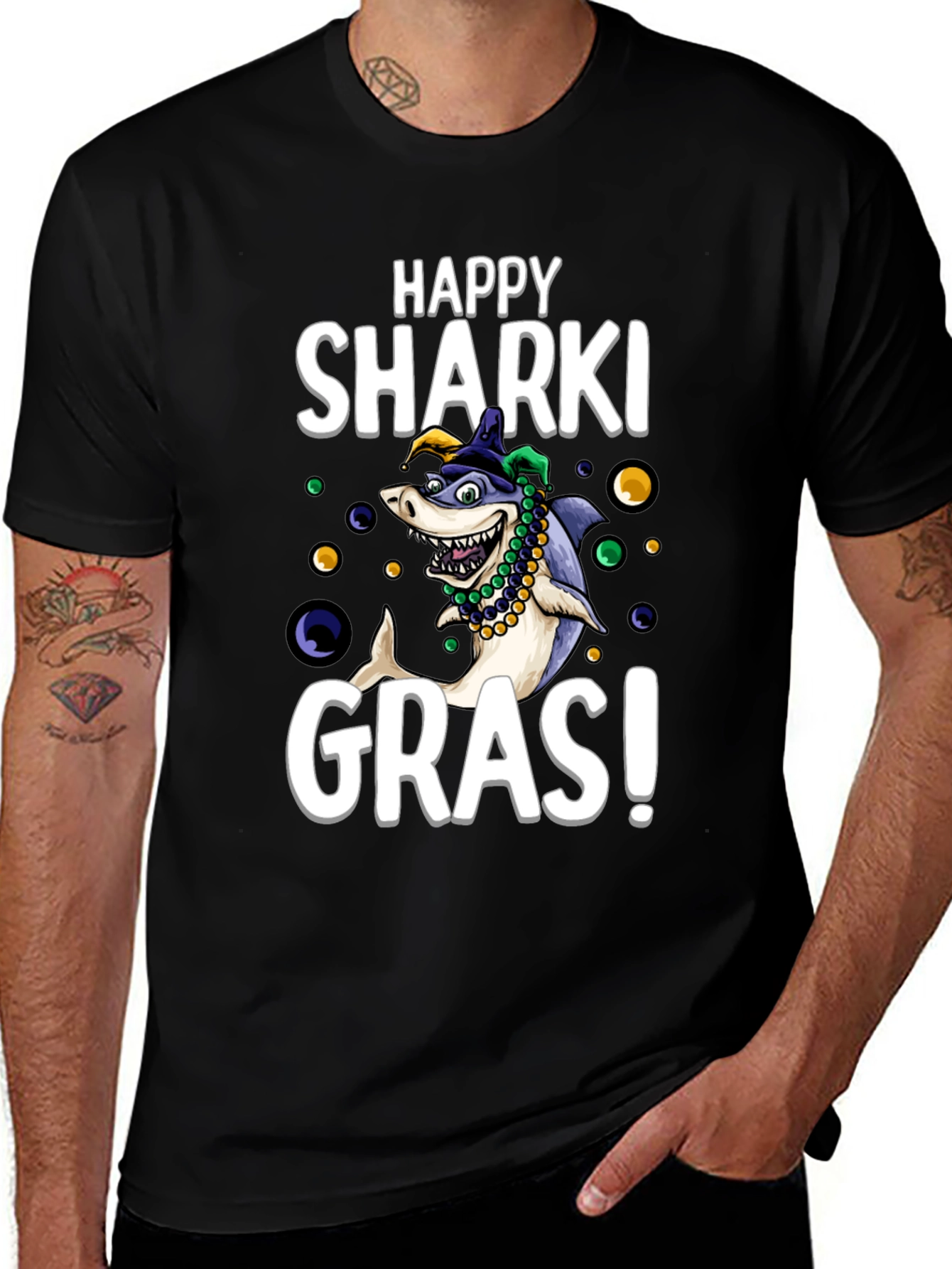 Happy Sharki Gras T-Shirt
