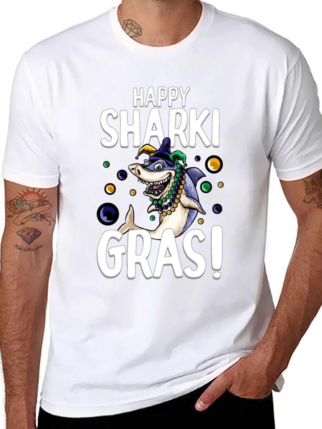 Happy Sharki Gras T-Shirt