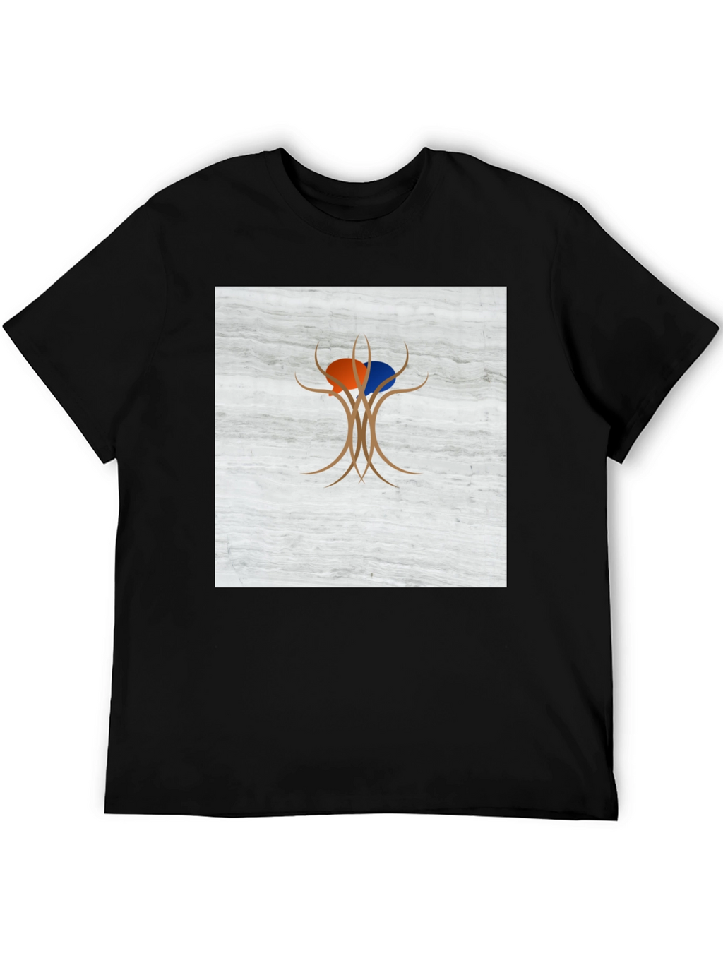 Abstract Tree Graphic Tee - Modern Casual Wear