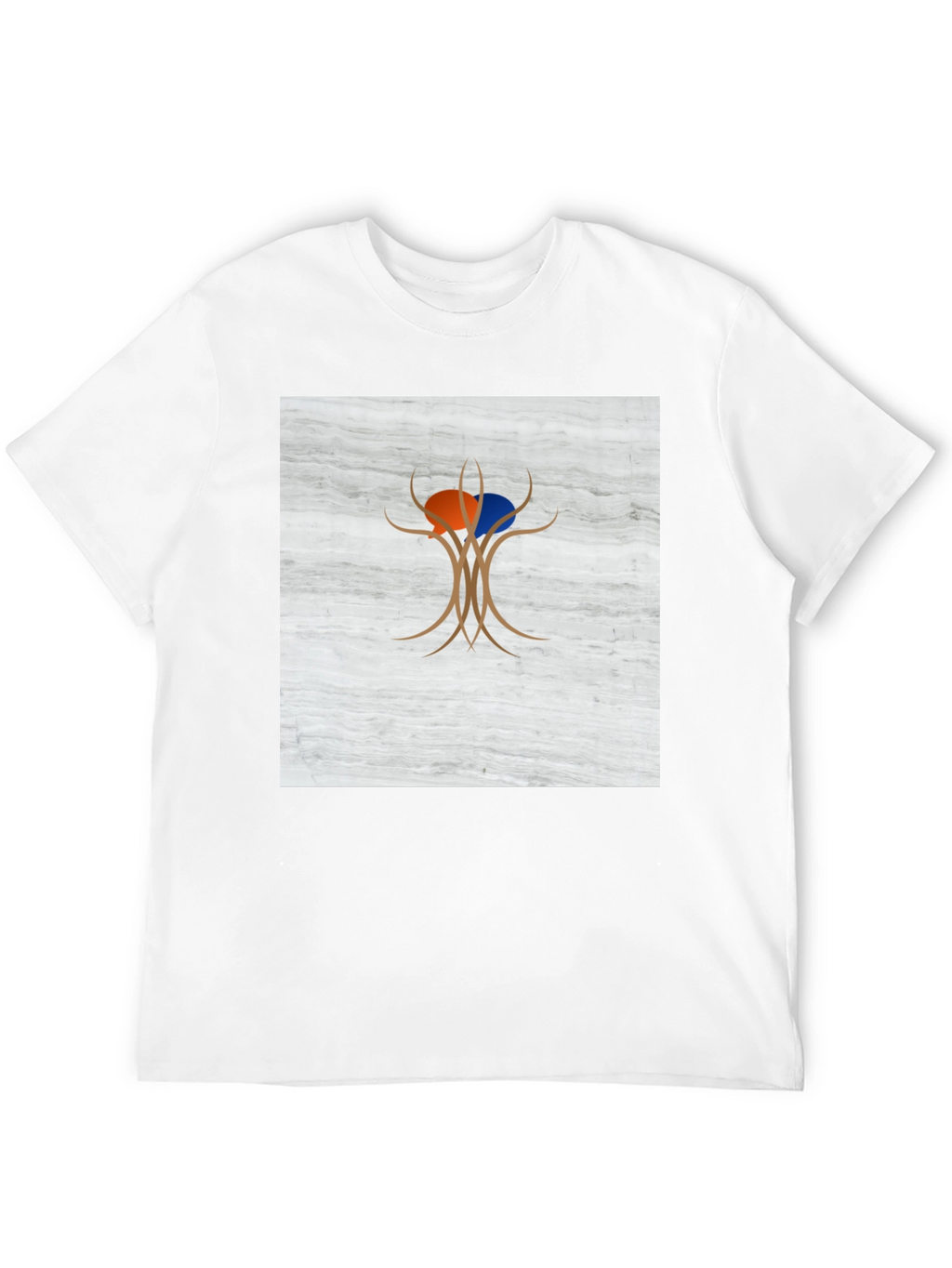 Abstract Tree Graphic Tee - Modern Casual Wear