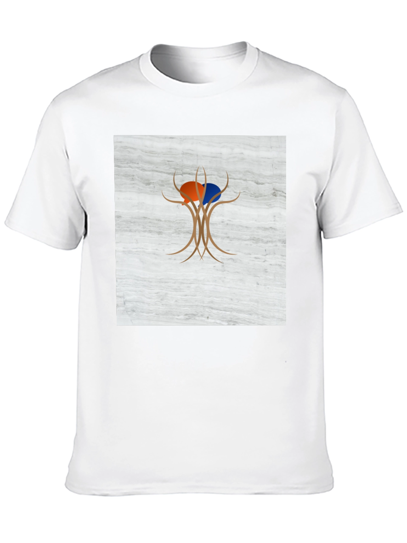 Abstract Tree Graphic Tee - Modern Casual Wear