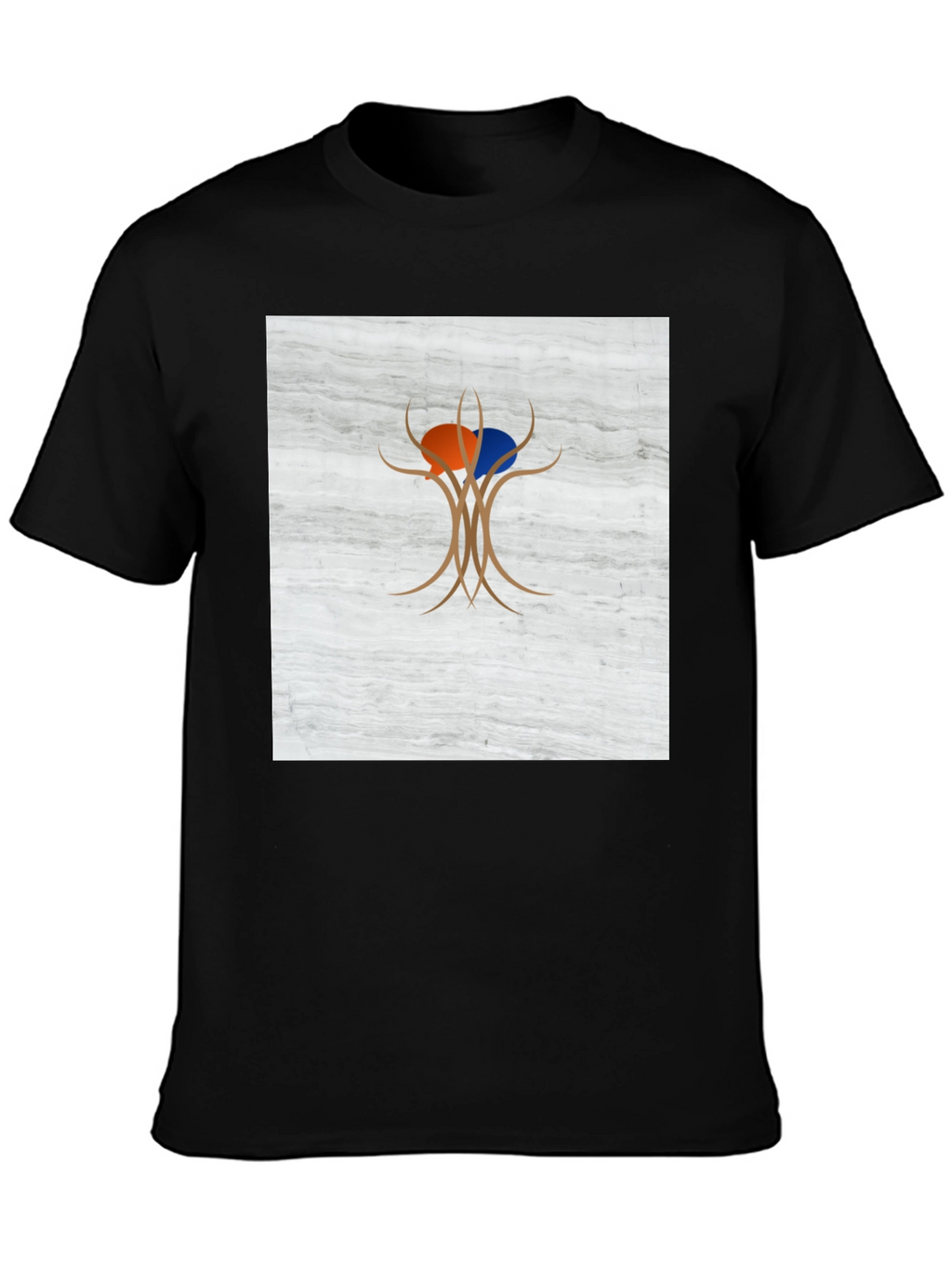 Abstract Tree Graphic Tee - Modern Casual Wear