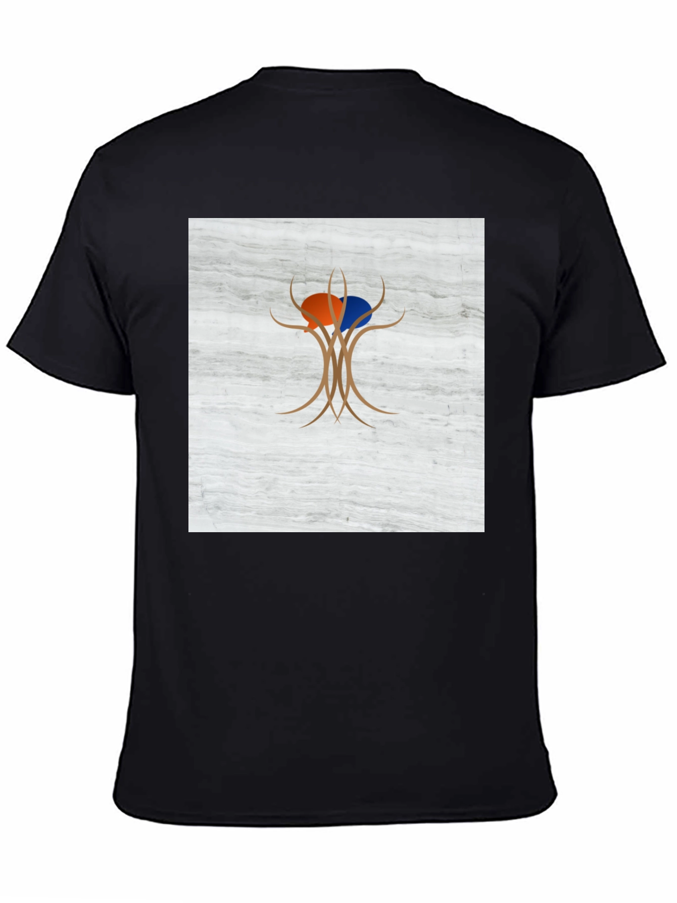 Abstract Tree Graphic Tee - Modern Casual Wear