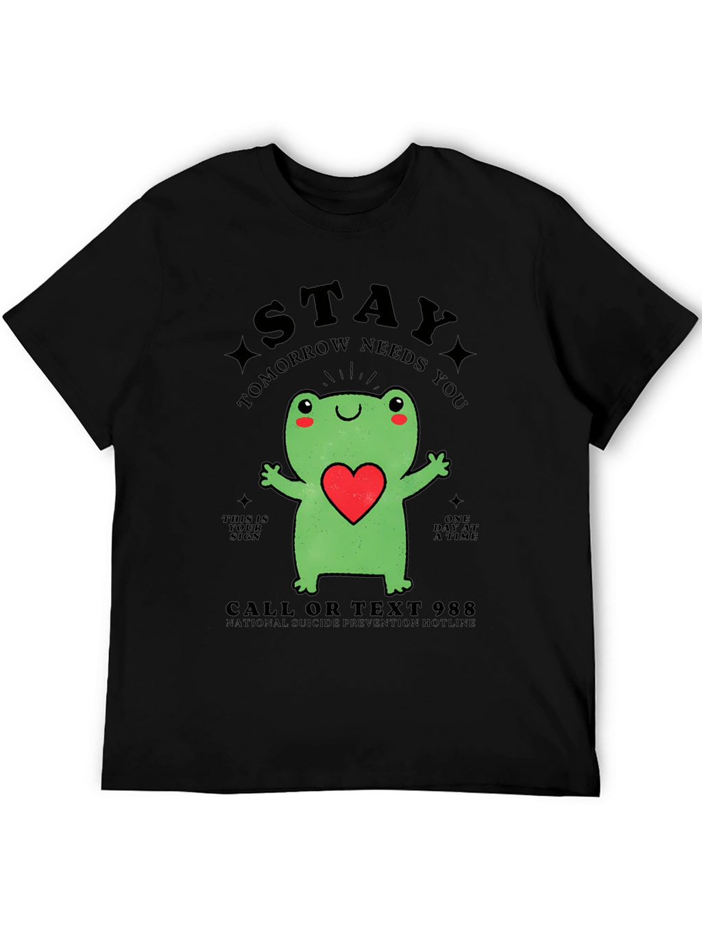 Stay Frog T-Shirt - Suicide Prevention Hotline