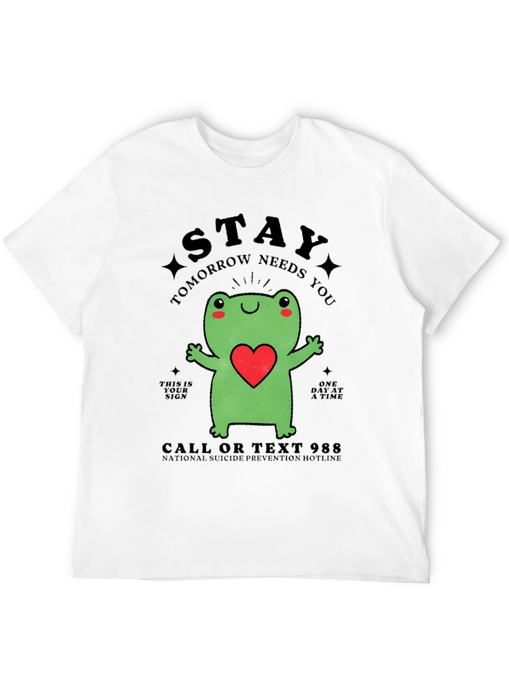 Stay Frog T-Shirt - Suicide Prevention Hotline