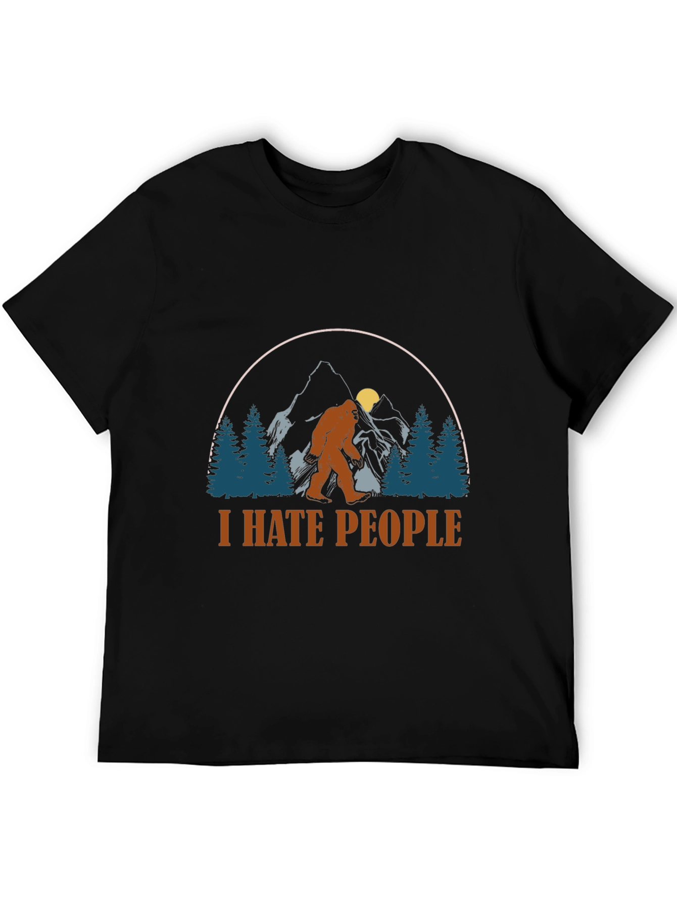 I Hate People Bigfoot Graphic T-Shirt