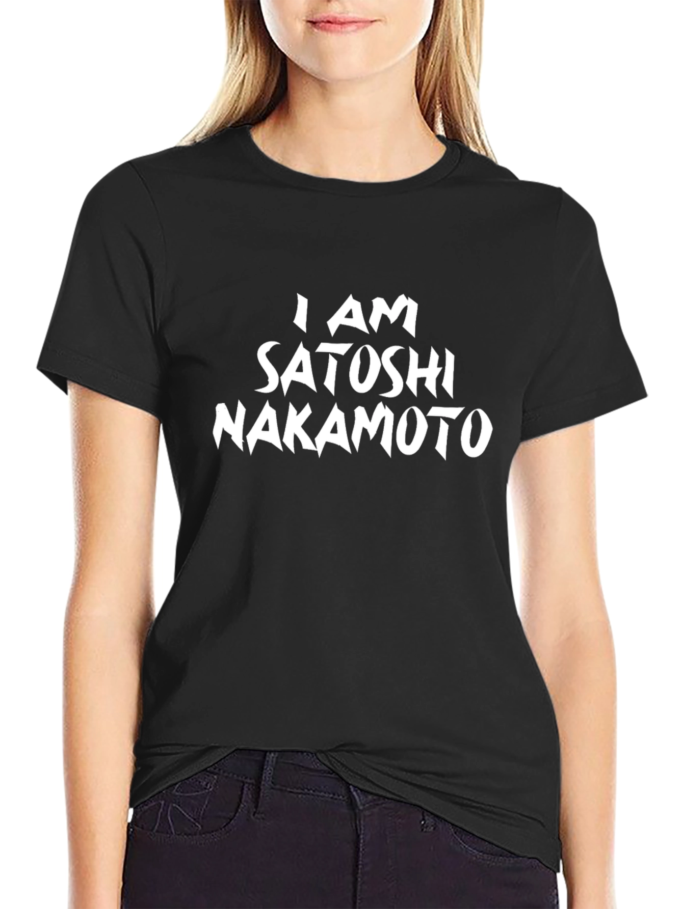 I am Satoshi Nakamoto Black T-Shirt