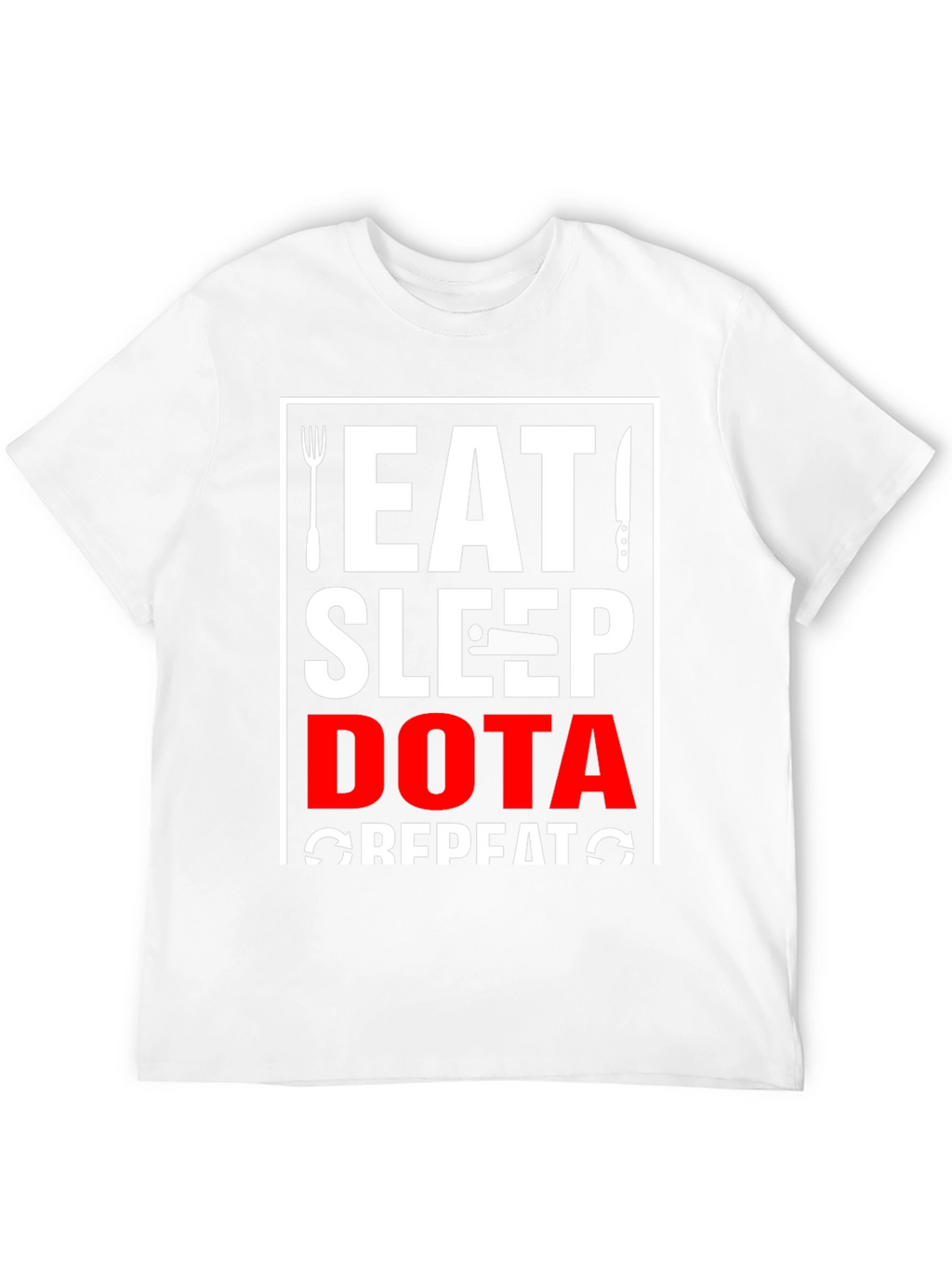 Eat Sleep Dota Repeat Black T-Shirt
