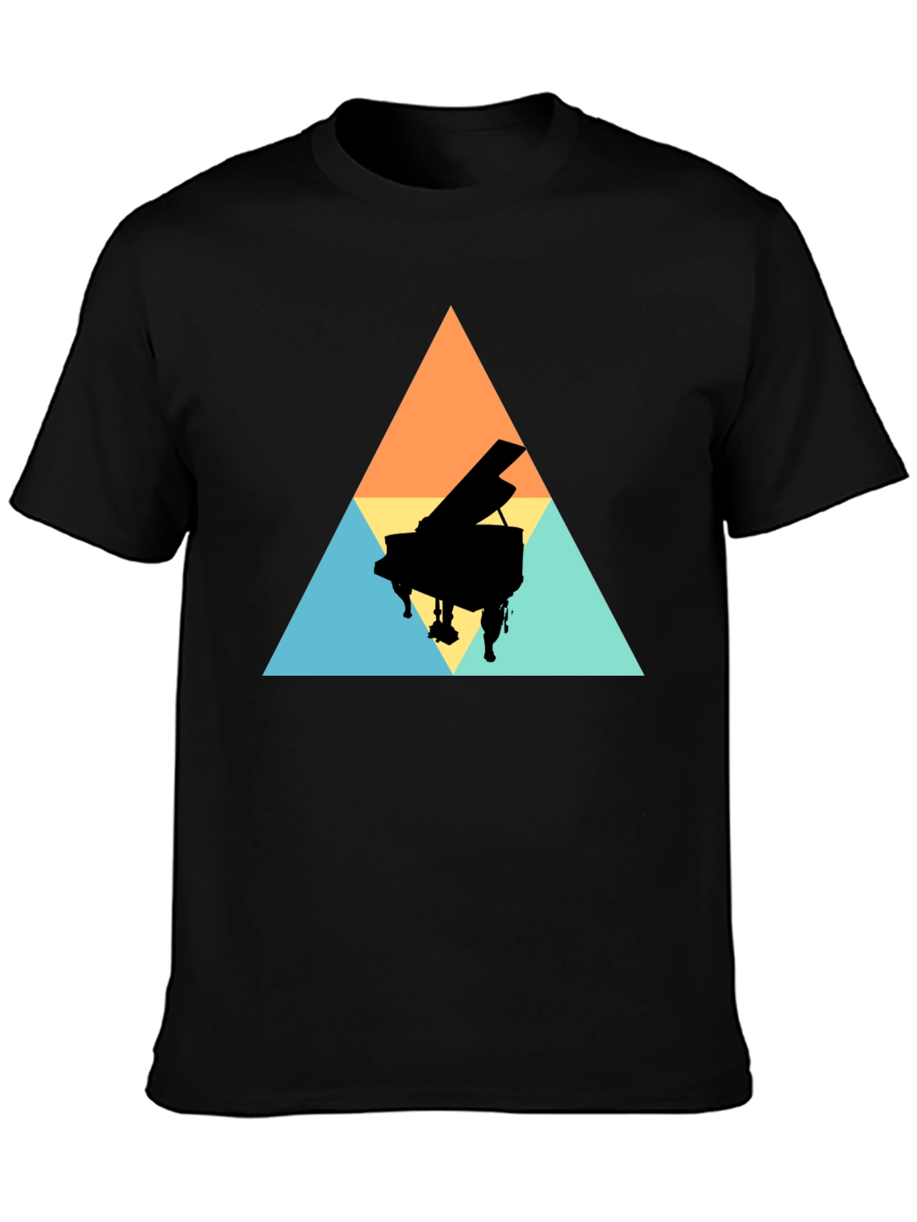 Geometric Piano T-Shirt - Stylish & Unique