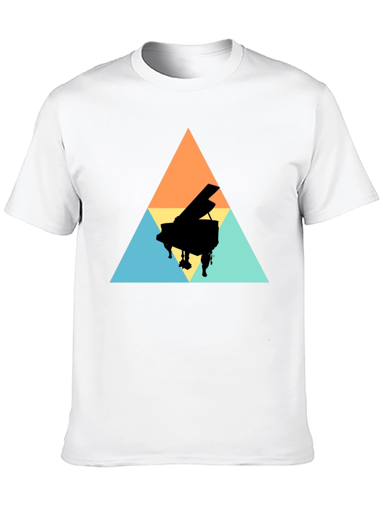 Geometric Piano T-Shirt - Stylish & Unique
