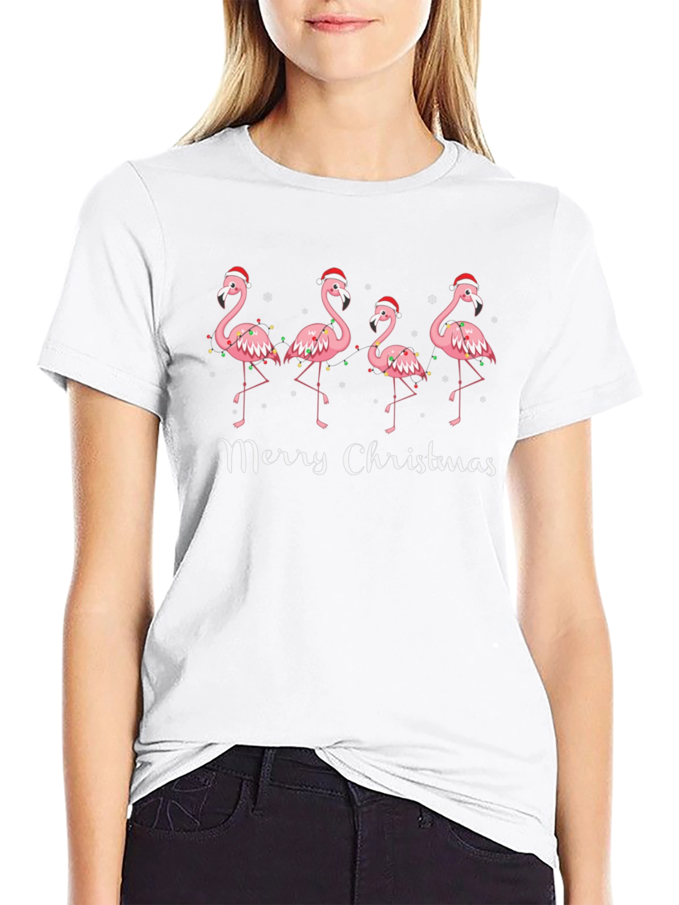 Christmas Flamingo T-Shirt