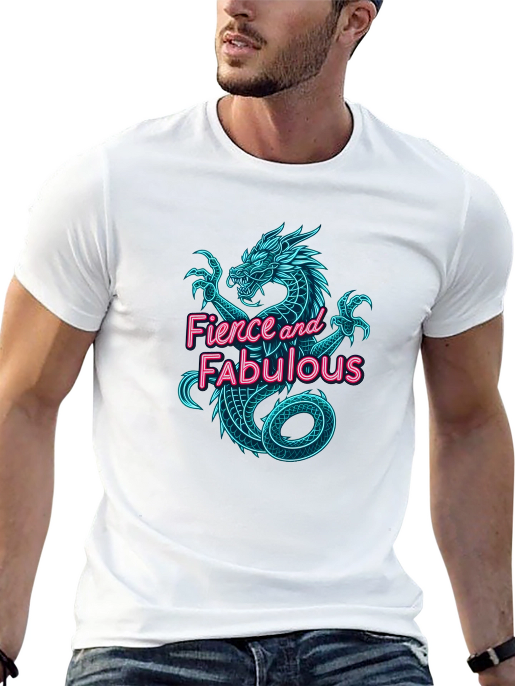 Fierce & Fabulous Dragon Graphic Tee