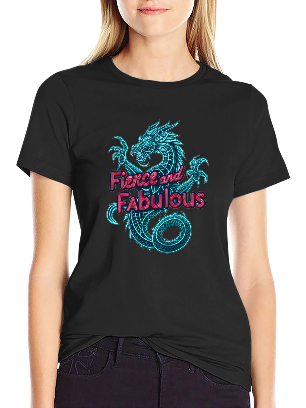 Fierce & Fabulous Dragon Graphic Tee