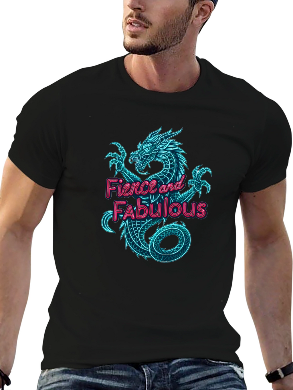 Fierce & Fabulous Dragon Graphic Tee