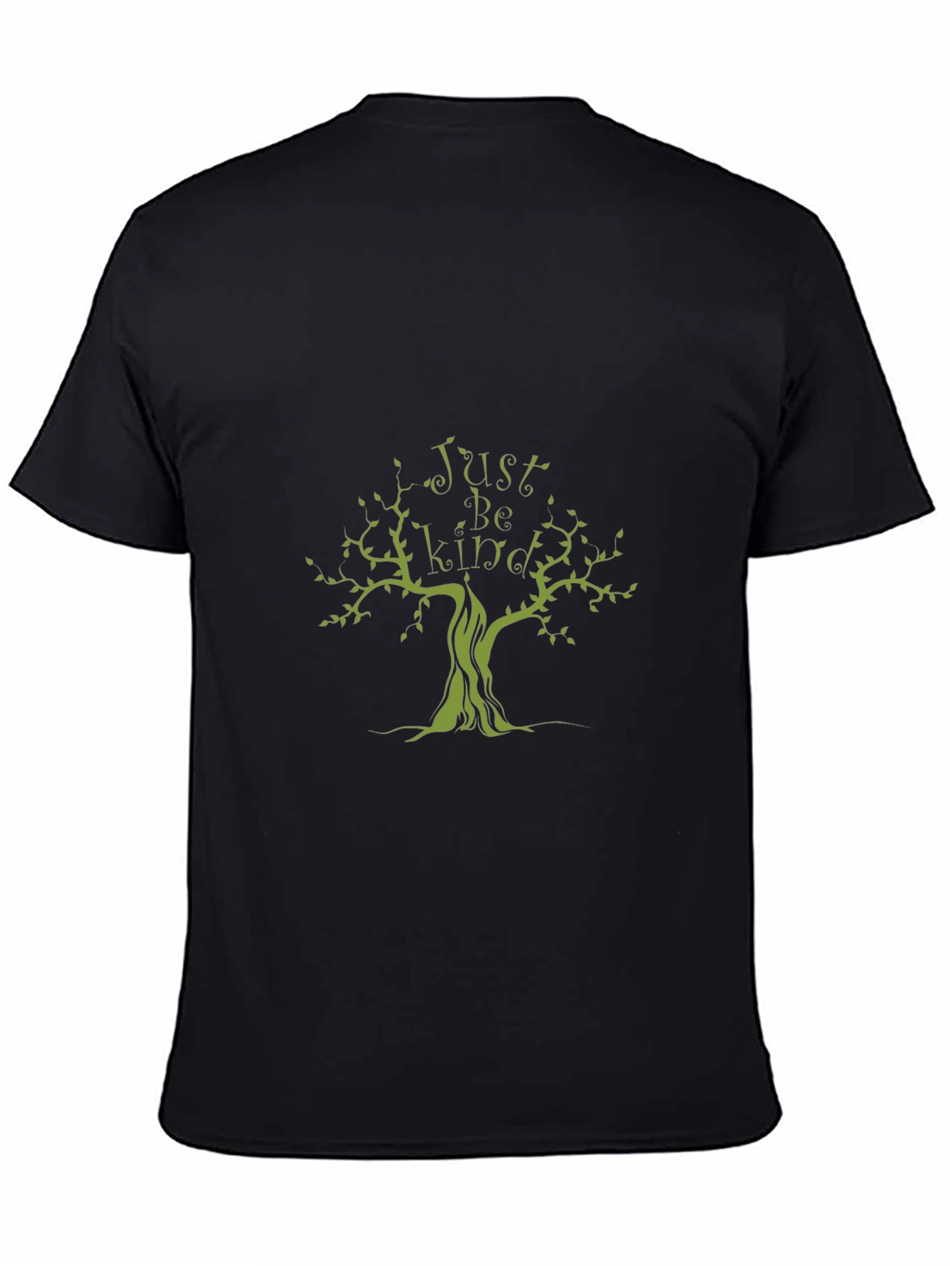 Just Be Kind Tree Graphic Black T-Shirt