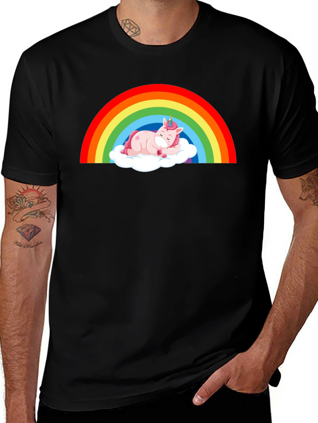 Rainbow Unicorn Nap T-Shirt