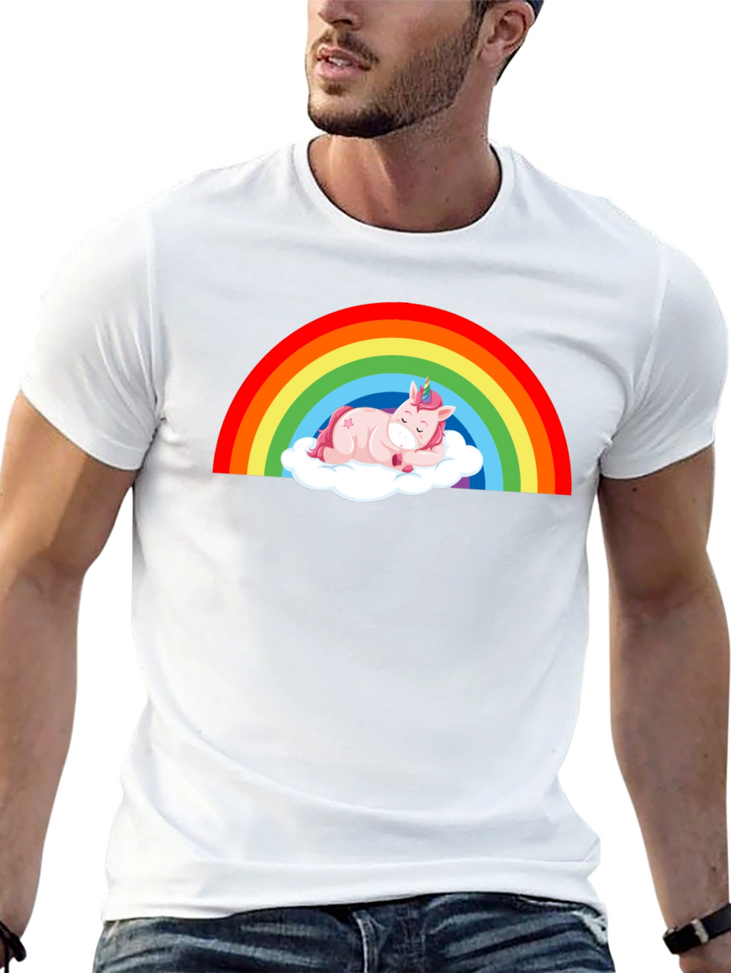 Rainbow Unicorn Nap T-Shirt