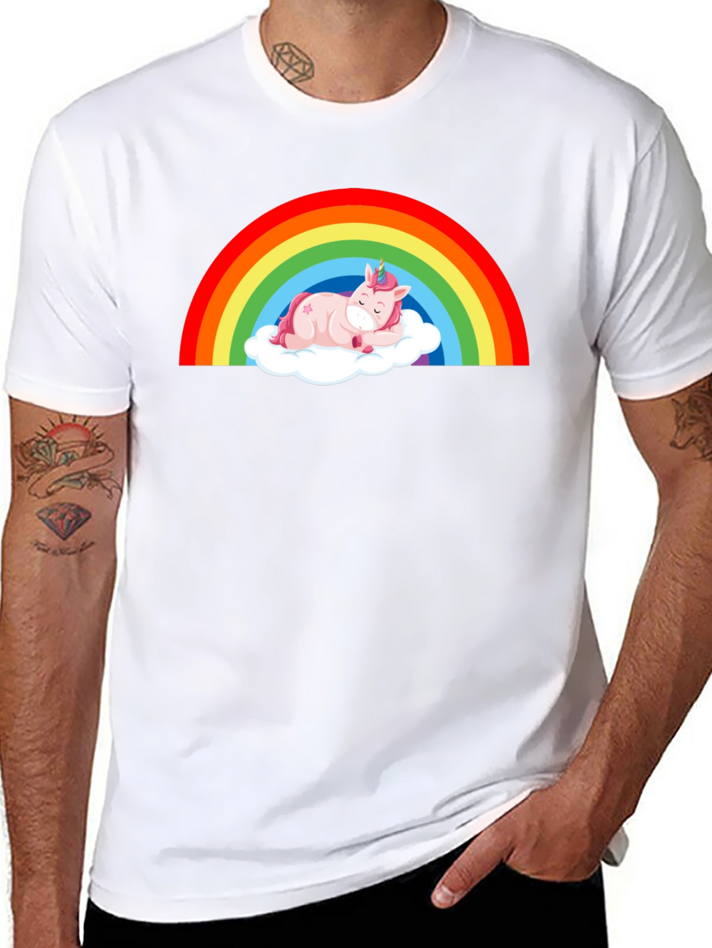 Rainbow Unicorn Nap T-Shirt