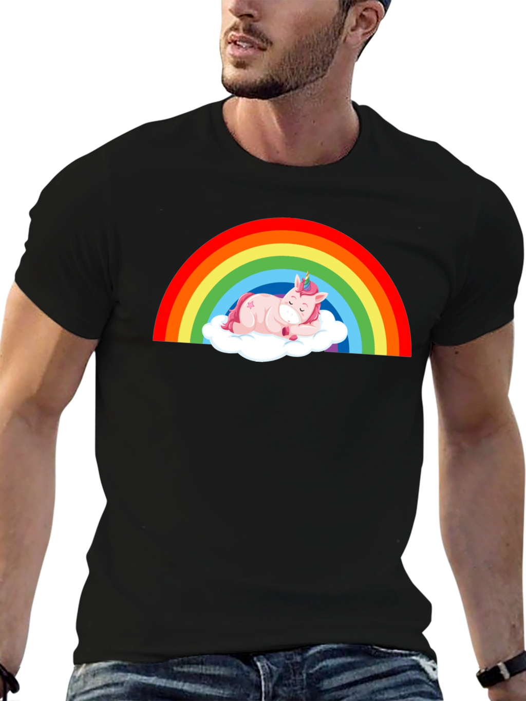 Rainbow Unicorn Nap T-Shirt