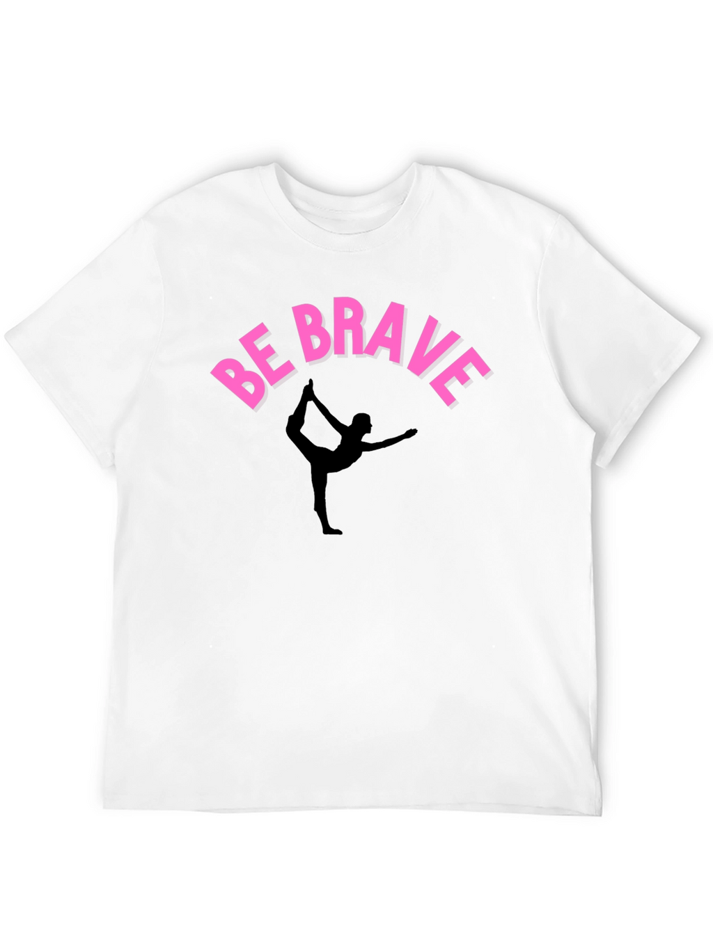 Be Brave Yoga T-Shirt - Black