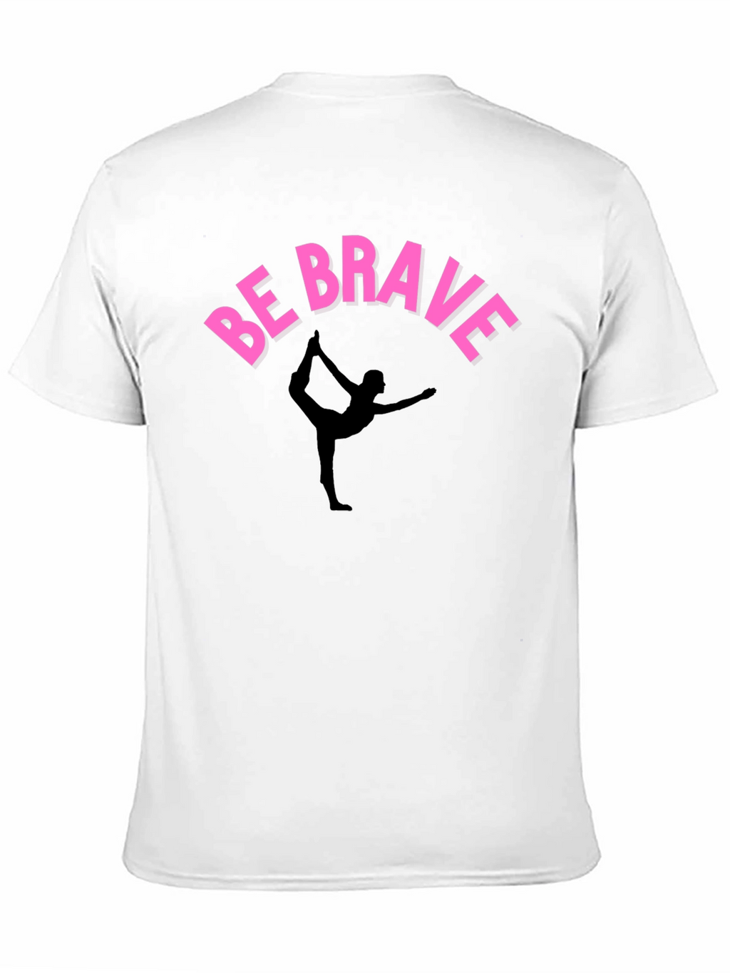 Be Brave Yoga T-Shirt - Black