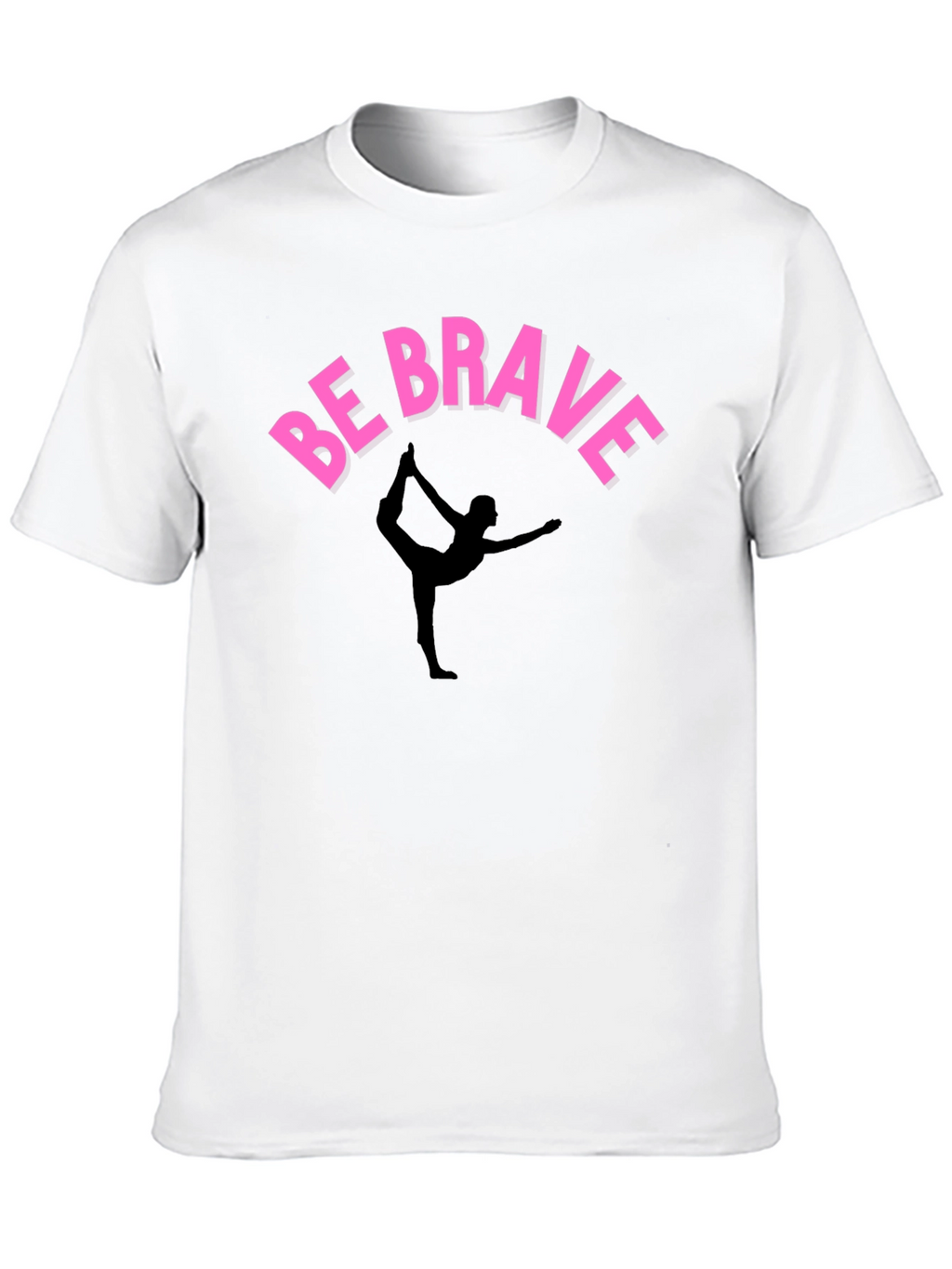 Be Brave Yoga T-Shirt - Black