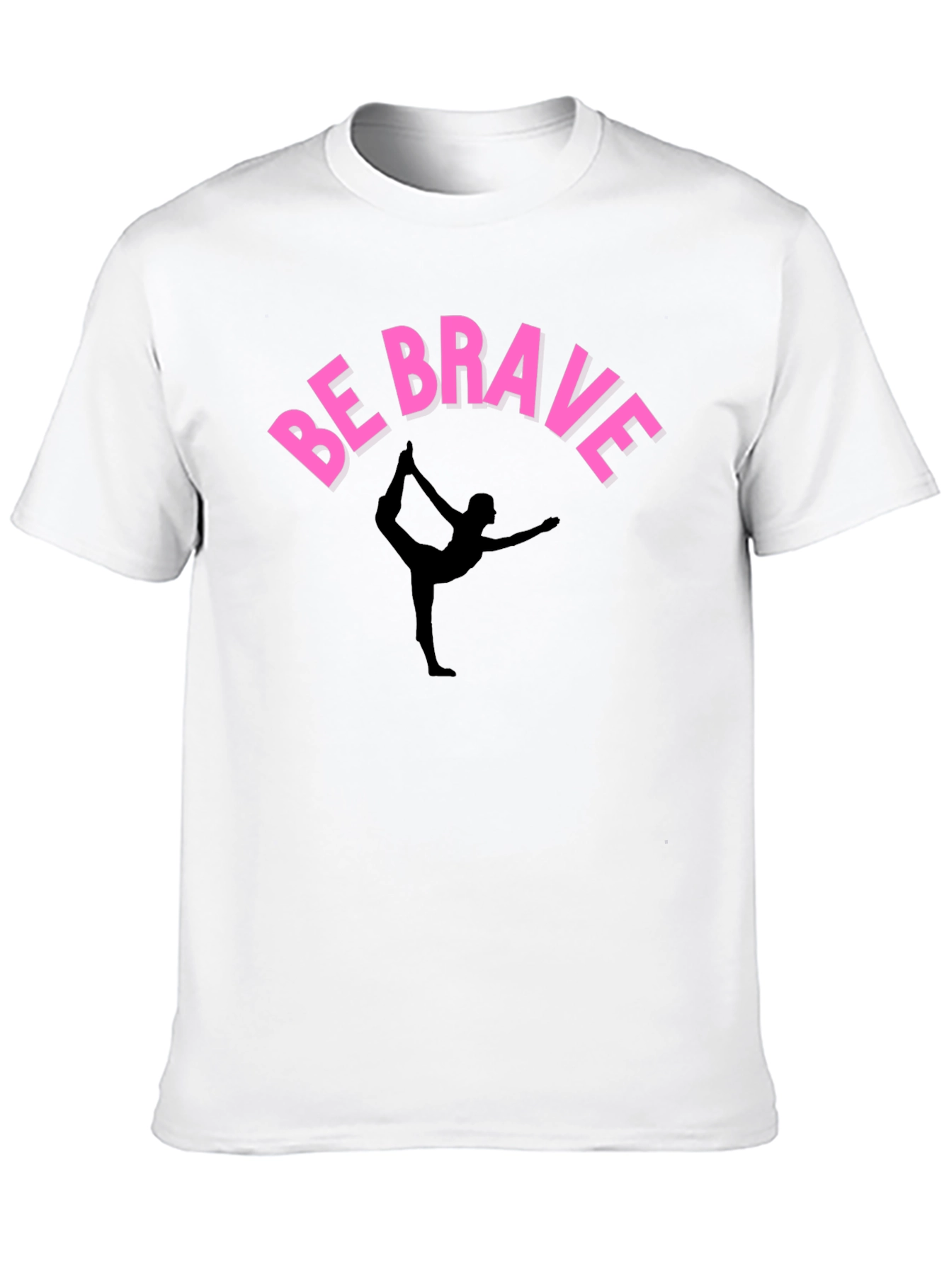 Be Brave Yoga T-Shirt - Black