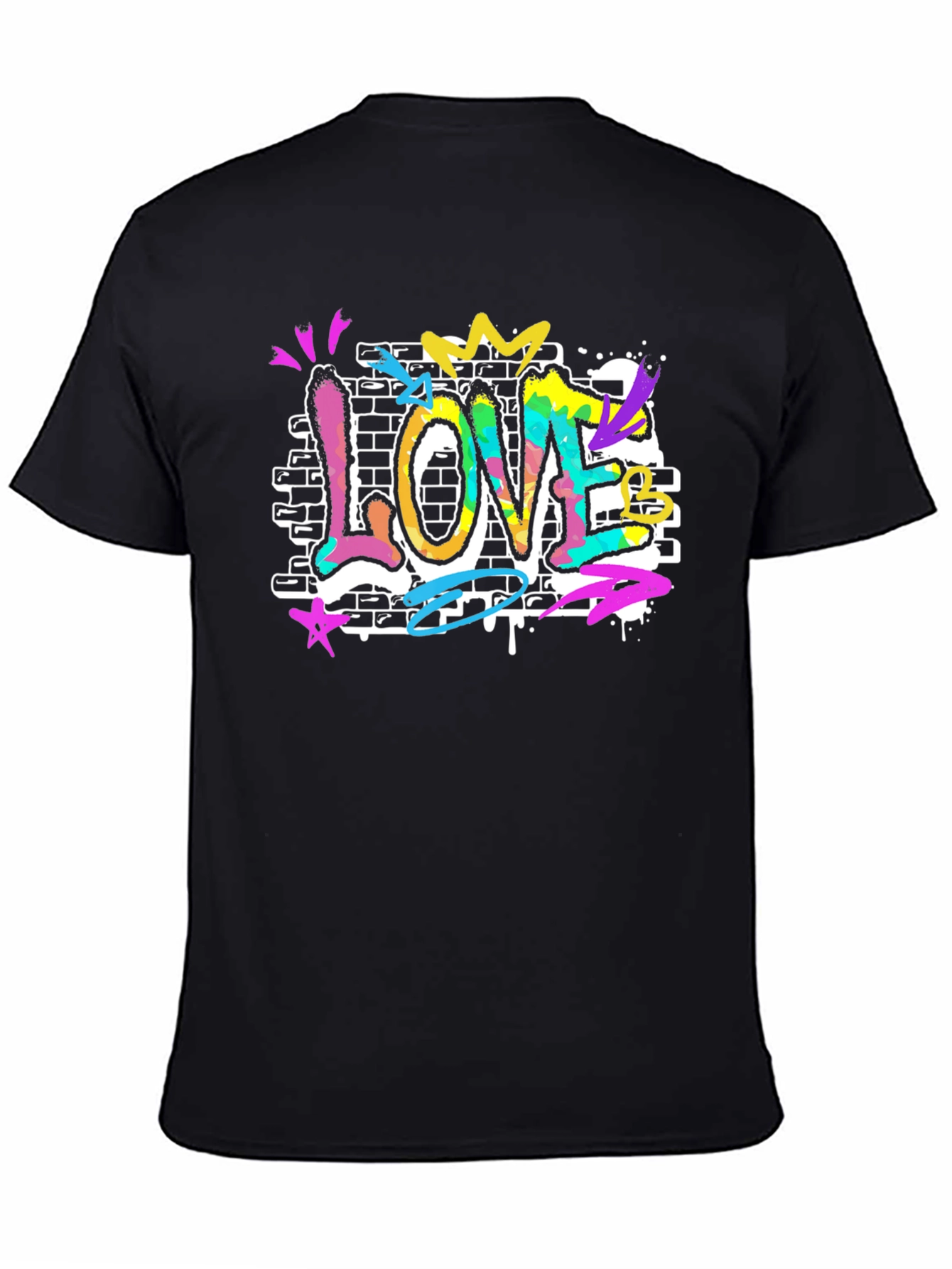 Love Graffiti T-Shirt - Vibrant Street Art Style