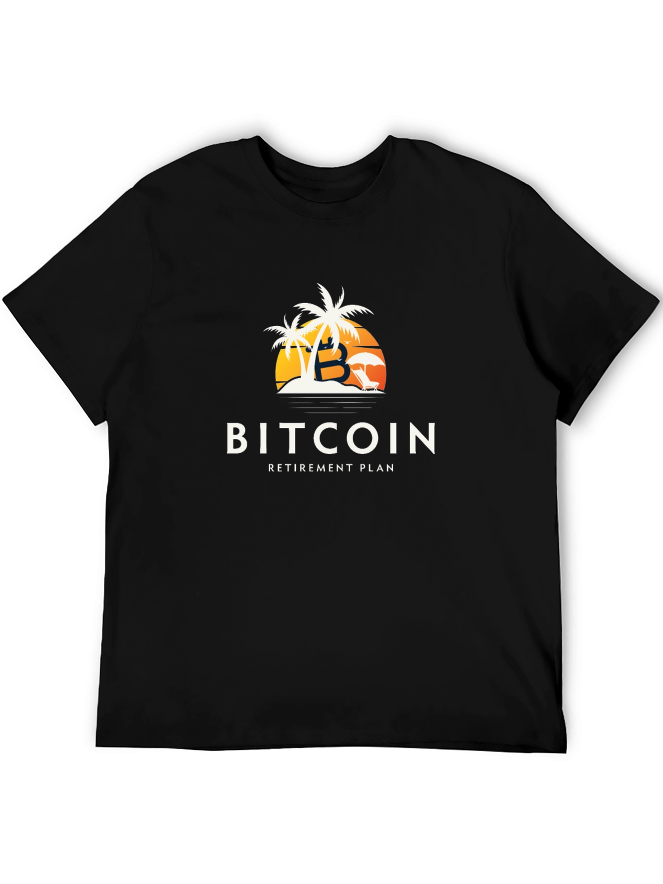 Bitcoin Retirement Plan Black T-Shirt
