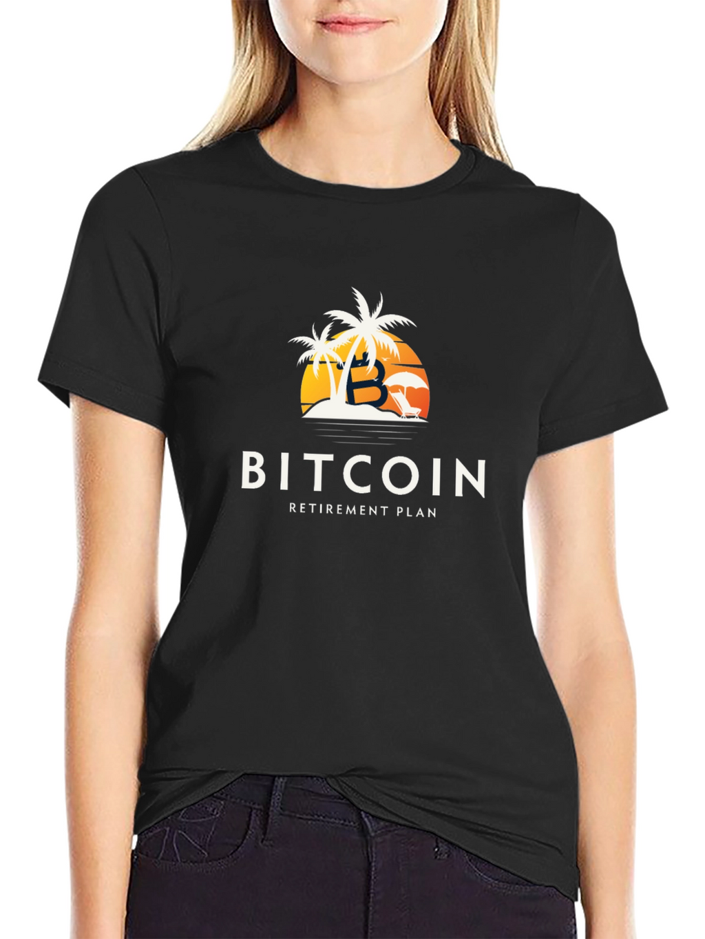 Bitcoin Retirement Plan Black T-Shirt