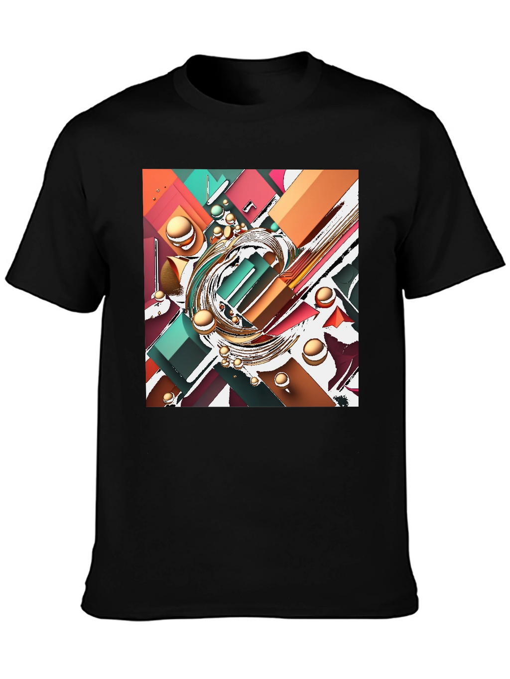 Abstract Geometric T-Shirt - Modern Art Tee