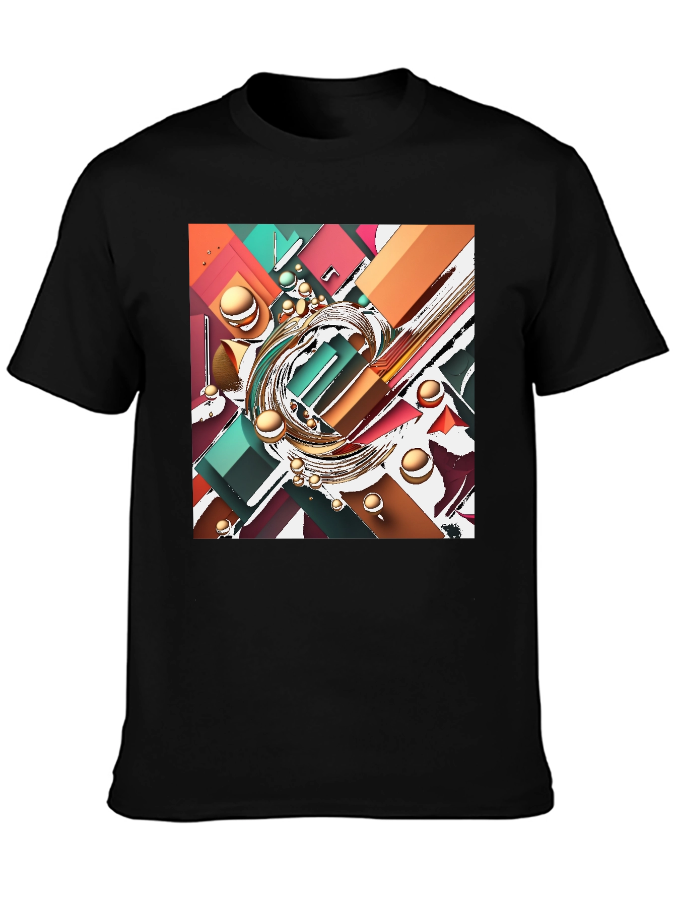 Abstract Geometric T-Shirt - Modern Art Tee