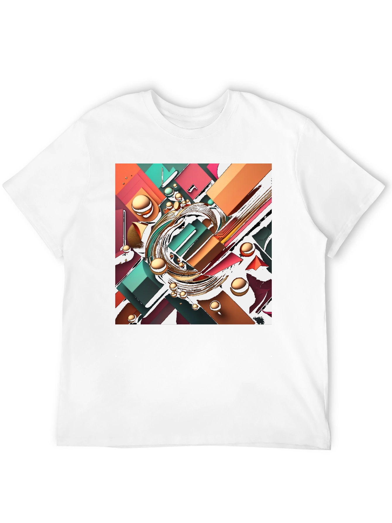 Abstract Geometric T-Shirt - Modern Art Tee