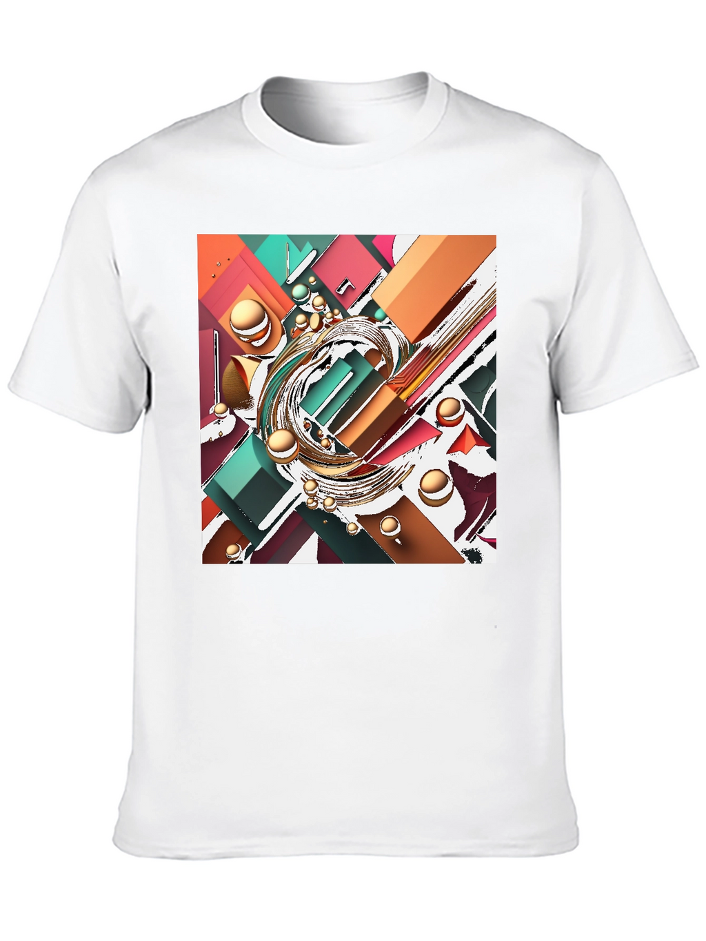 Abstract Geometric T-Shirt - Modern Art Tee