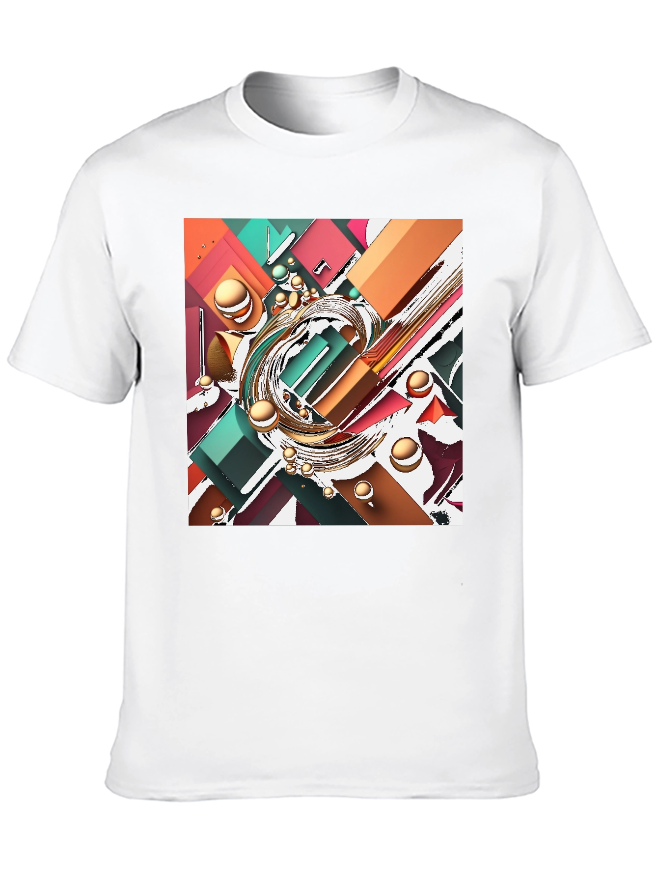 Abstract Geometric T-Shirt - Modern Art Tee