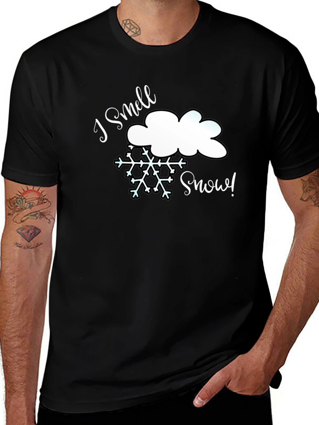 I Smell Snow T-Shirt - Winter Holiday Tee