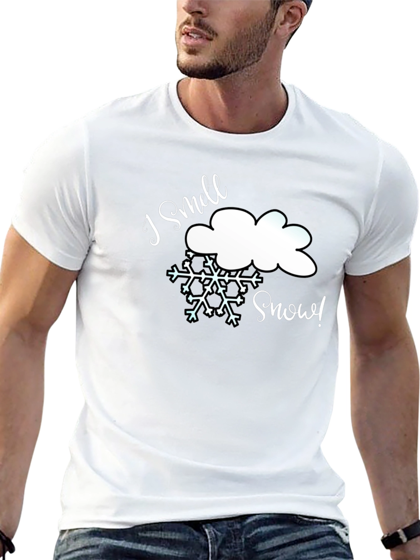 I Smell Snow T-Shirt - Winter Holiday Tee