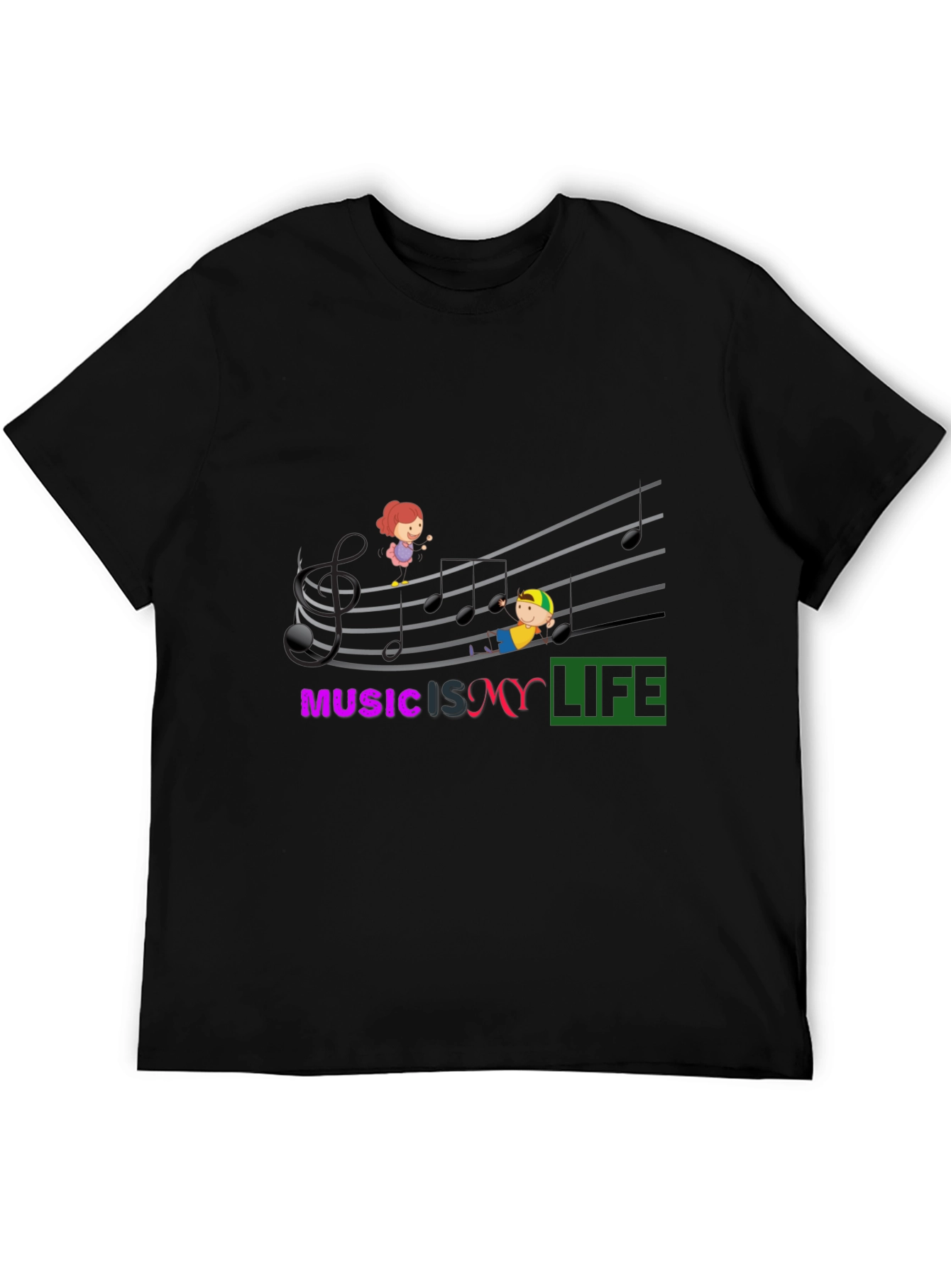 Music is My Life Graphic T-Shirt