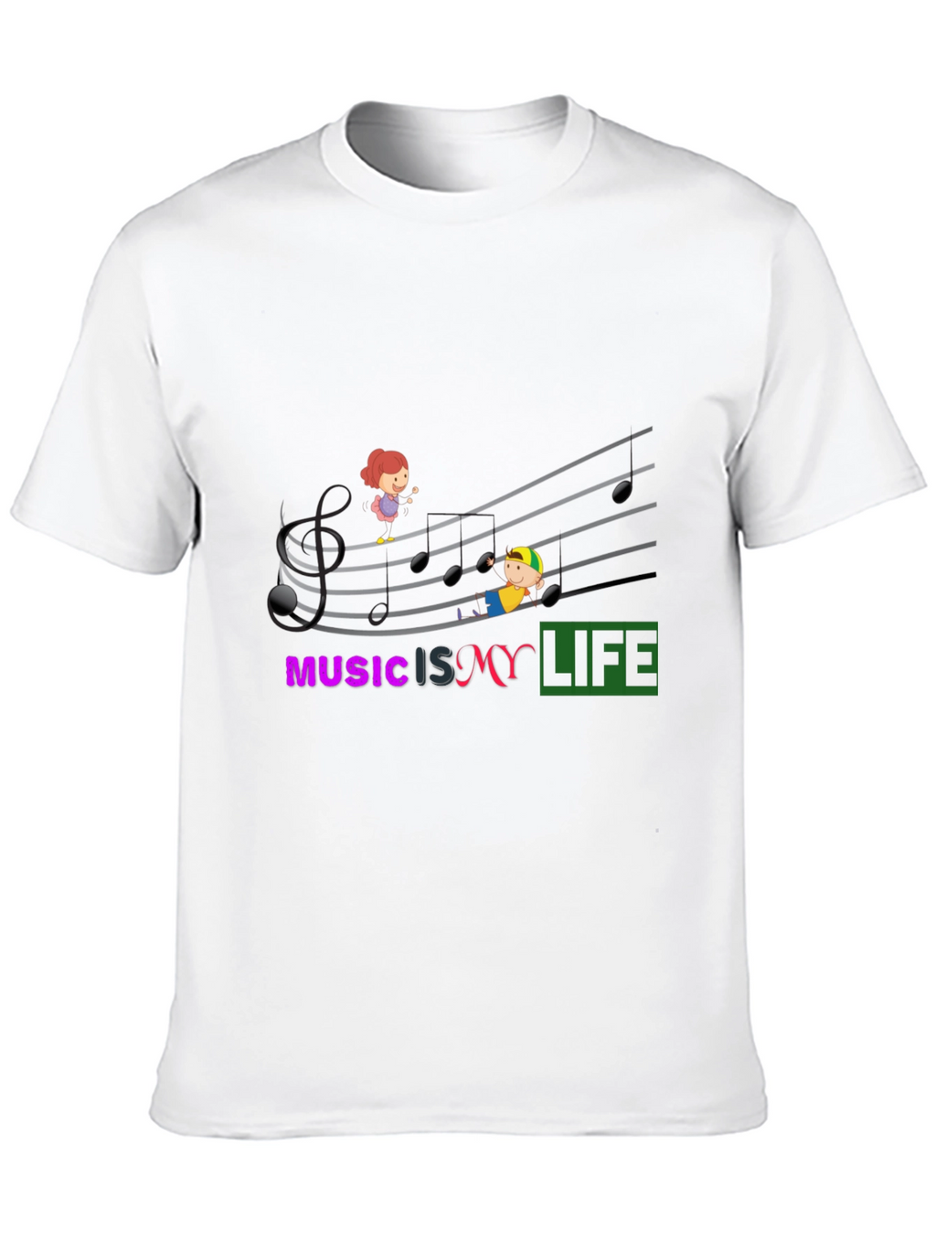 Music is My Life Graphic T-Shirt